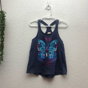 Girls S4 Tank Top with Butterfly design.